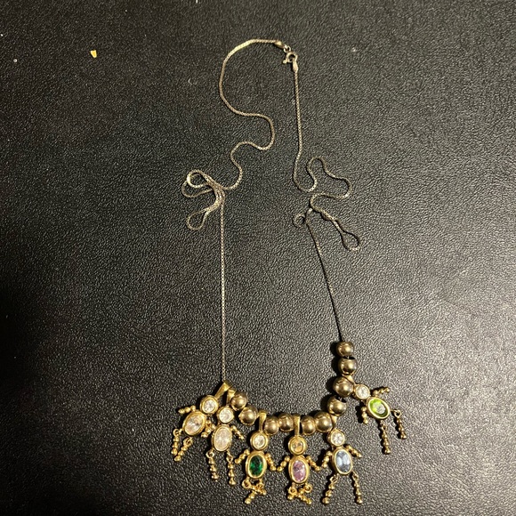 SOLD 925 sterling silver marked birthstone gemstone child grandchildren necklace - Picture 3 of 5